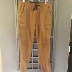 Denali Tan cargo pant, elastic leg, jogger, cotton size M
